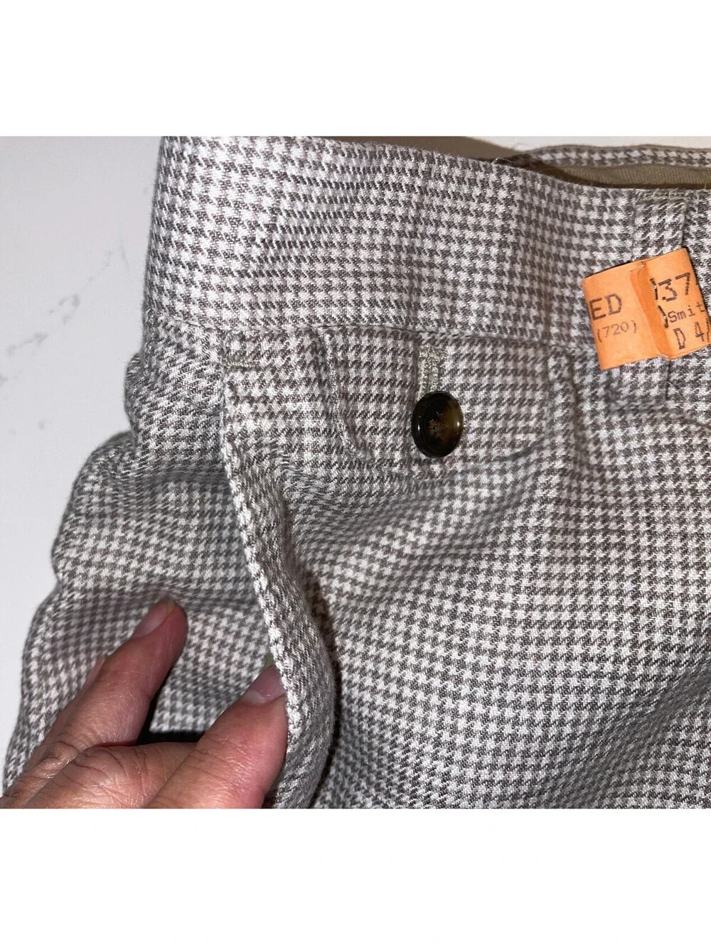 DESIGNER BANANA REPUBLIC TAILORED SLIM FIT TAN DRESS PANTS SIZE 32L 32/LONG 32 L